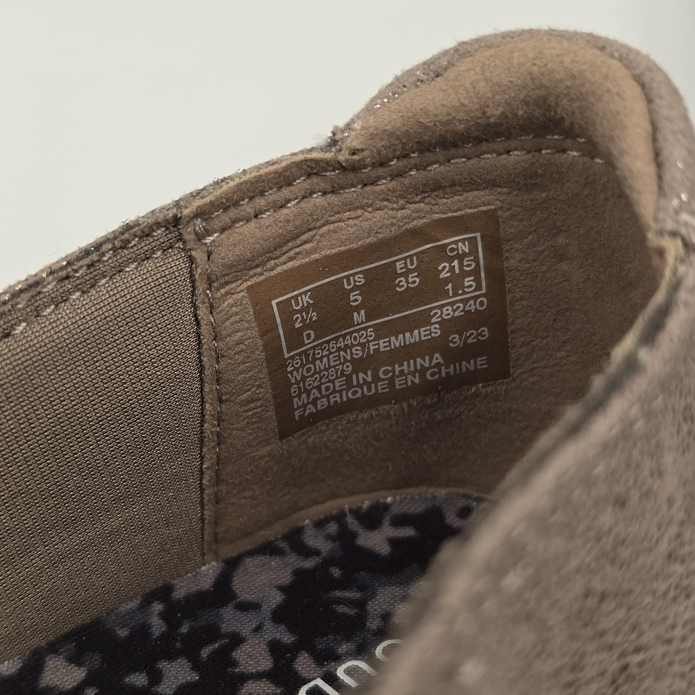 Clarks Cloudsteppers Breeze Sol Slip-On Womens Loafers Taupe Metallic Size 5M - Picture 7 of 14